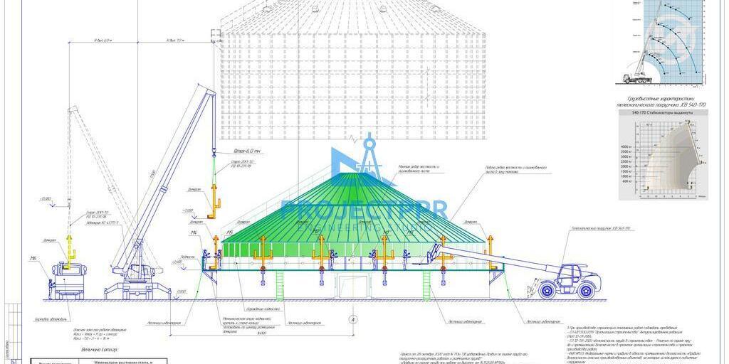 Схема монтажа металлоконструкций